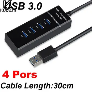 USB 3.0 Ports Hub Splitter Adapter Kaabel-Üks-neli-High-speed Hub USB Extender Arvuti Splitter