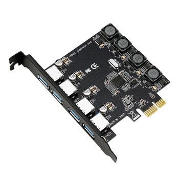 USB3.0 PCI EXPRESS Kaart, USB-PCIE Expansion Card Adapter PCI-E USB-4-Port
