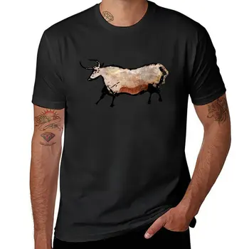 Uus Lascaux Bull T-Särk loomade prindi särk poistele musta t-särgid, meeste t-särgid