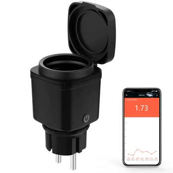 Uus Tuya Smart WiFi Plug IP44 Reiting 16A Remote hääljuhtimine Power Energy Monitori Pesa Ajastamise Funktsiooni Töö Alexa Kodu