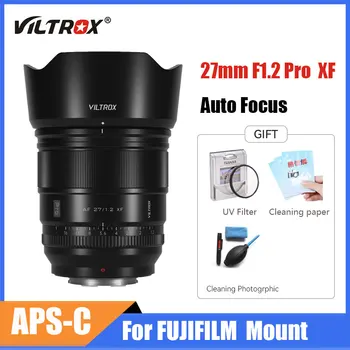 VILTROX 27mm F. 1.2 Pro XF Kaamera Objektiiv Ultra Suur Ava APS-C Prime Objektiiv Mõeldud FUJIFILM X Mount Fuji Kaamerad XT5 XT4