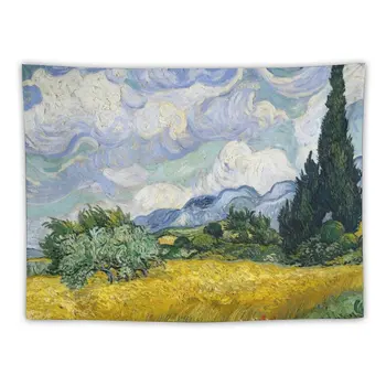 Van Gogh, Nisu Valdkonnas Cypresses 1889 Vaip Magamistuba Teenetemärgi Tuba Esteetiline Decor Kunst Seinamaaling