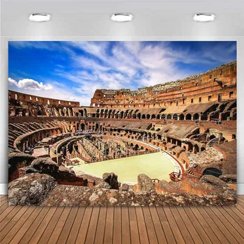 Vana-Rooma Maamärgi Hoone Historyl Varemed Taustaks Itaalia Kuulsa Iidse Linna Colosseum Euroopas Reisida Fotograafia Taust