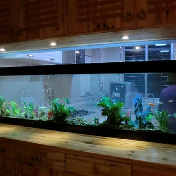 Varjatud Ökoloogilise Kala Tank Sideboard Kapp Töölaua Akvaariumi Klaasi Elutuba Veini Kabinet Kala Tank