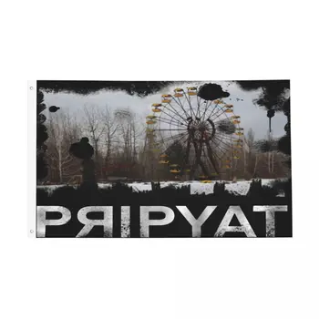 Vintage Tšernobõli Venemaa Lipp Väljas Banner Polüester Teenetemärgi Kahepoolne 2x3 3x5 4x6 5x8 JALGA Lipud