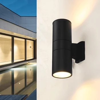 Väljas LED seina lamp dual pea kaasaegne seina lamp hotel villa ühenduse koridori seina lamp AC85V-265V IP65 veekindel