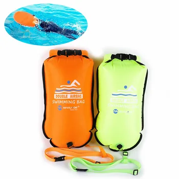 Väljas Telkimine 20L Kotti Täispuhutavad Ujuda Poi Ohutus-Double Air Float Kuiv Kott Vöö Vee Sport Ujumine Beach Bassein