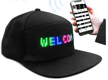 Värviline Ekraan Müts Bluetooth Toimetamine Part Keele Müts Helendav Reklaami Müts Suur Rand Müts