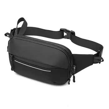 Wate tõend Vöö Kott rinnus kott lihtne ja moodne õlakott, sport multi-function laiendatav messenger kott