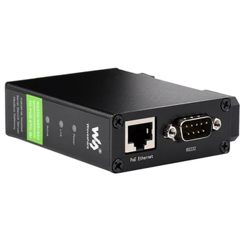 Waveshare DIN-Rail Serial Server RS232/485/422, Et RJ45 Ethernet TCP/IP-Serial Moodul