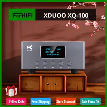 XDUOO XQ-100 Dekooder Bluetooth-5.0 CS8406 ES9038Q2M XQ100 DAC-Vastuvõtja Converter