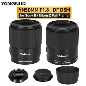YONGNUO YN50mm F1.8S F1.8Z DF DSM AF MF 50mm F1.8 täiskaadri Kaamera Standard Prime Objektiiv Sony A7 A7S A7R Nikon Z5 Z6 Z7 Z50