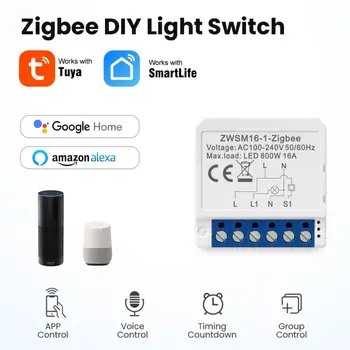 Zigbee Mini Kaitselüliti Mini-Circuit Breaker Zigbee Smart Switch Arukas Kodu Smart Elu Smart Light Switch hääljuhtimine 1/2/3/4-viis