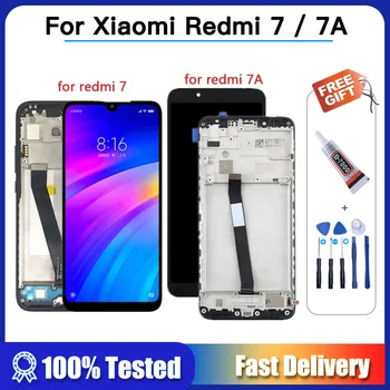 eest Xiaomi Redmi 7A LCD Ekraan Koos Raami Ekraani Touch Digitizer Assamblee Xiaomi Redmi 7 LCD Display Remont Osade + tööriistad